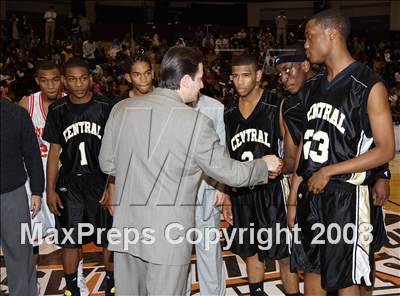 Thumbnail 3 in Commerce vs Central (Spalding Hoophall Classic) photogallery.