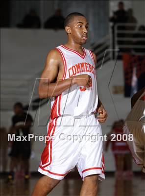 Thumbnail 2 in Commerce vs Central (Spalding Hoophall Classic) photogallery.