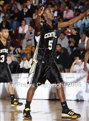 Thumbnail 3 in Commerce vs Central (Spalding Hoophall Classic) photogallery.