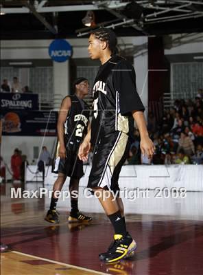 Thumbnail 2 in Commerce vs Central (Spalding Hoophall Classic) photogallery.