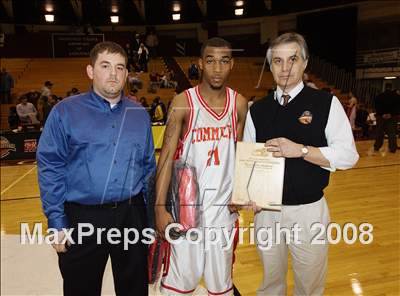 Thumbnail 2 in Commerce vs Central (Spalding Hoophall Classic) photogallery.