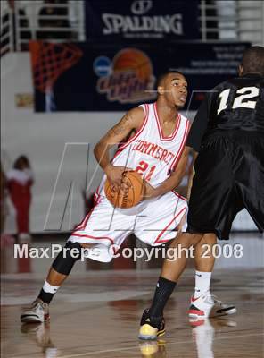 Thumbnail 1 in Commerce vs Central (Spalding Hoophall Classic) photogallery.