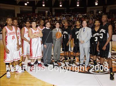 Thumbnail 1 in Commerce vs Central (Spalding Hoophall Classic) photogallery.