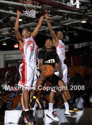 Thumbnail 2 in Commerce vs Central (Spalding Hoophall Classic) photogallery.