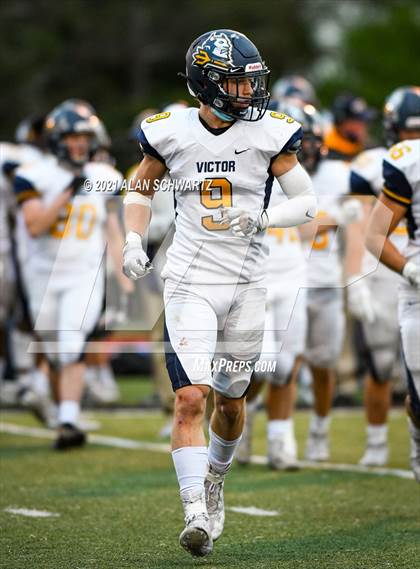 Thumbnail 1 in Victor @ McQuaid Jesuit (NYSPHSAA Section 5 Class AA Football Final) photogallery.