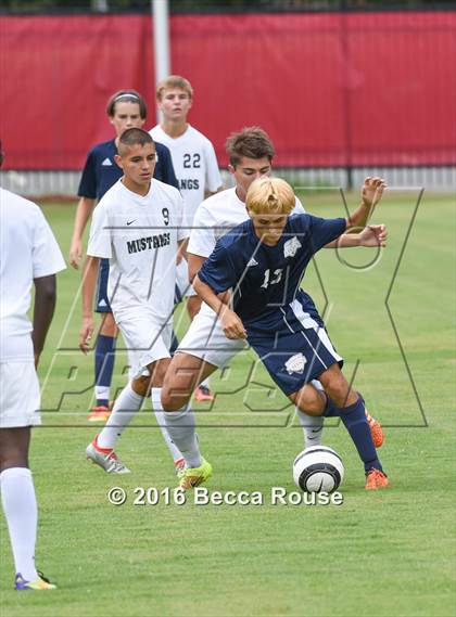 Thumbnail 3 in Covenant Day vs Myers Park (Soccer for a Cure) photogallery.