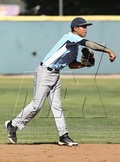 Thumbnail 3 in Crespi vs Saugus (VIBL Playoffs) photogallery.