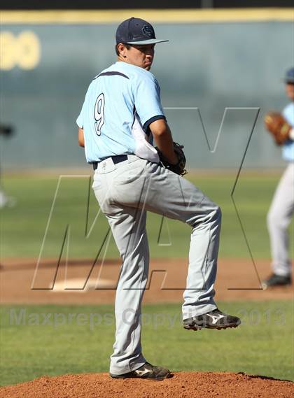 Thumbnail 3 in Crespi vs Saugus (VIBL Playoffs) photogallery.