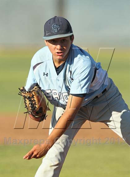 Thumbnail 2 in Crespi vs Saugus (VIBL Playoffs) photogallery.