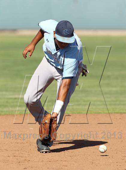 Thumbnail 1 in Crespi vs Saugus (VIBL Playoffs) photogallery.