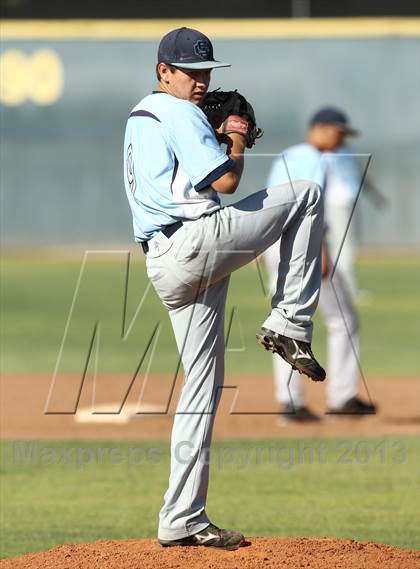 Thumbnail 1 in Crespi vs Saugus (VIBL Playoffs) photogallery.