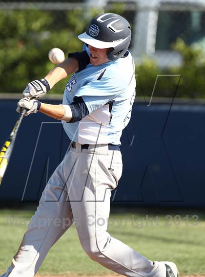 Thumbnail 1 in Crespi vs Saugus (VIBL Playoffs) photogallery.