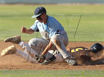 Thumbnail 3 in Crespi vs Saugus (VIBL Playoffs) photogallery.