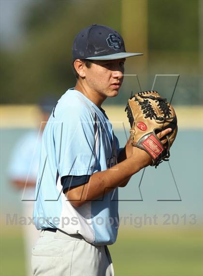 Thumbnail 3 in Crespi vs Saugus (VIBL Playoffs) photogallery.