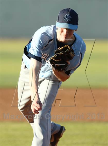 Thumbnail 1 in Crespi vs Saugus (VIBL Playoffs) photogallery.