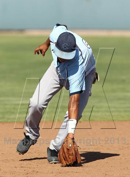 Thumbnail 2 in Crespi vs Saugus (VIBL Playoffs) photogallery.
