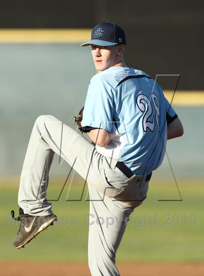 Thumbnail 3 in Crespi vs Saugus (VIBL Playoffs) photogallery.