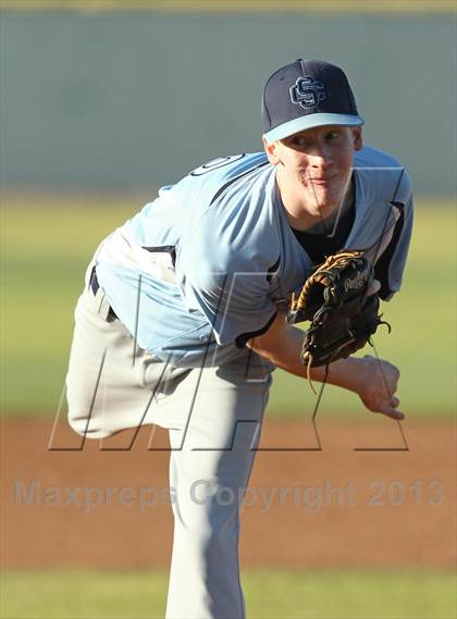 Thumbnail 2 in Crespi vs Saugus (VIBL Playoffs) photogallery.