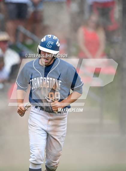 Thumbnail 2 in Cornerstone Christian Academy vs. Haxtun - (CHSAA 1A Semifinal) photogallery.