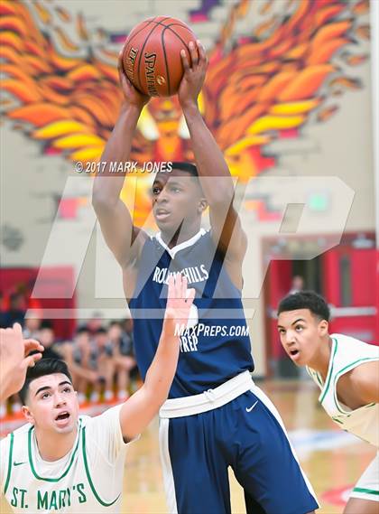 Thumbnail 2 in Rolling Hills Prep vs. St. Mary's (Hoophall West) photogallery.