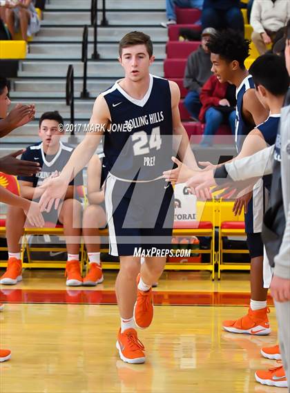 Thumbnail 1 in Rolling Hills Prep vs. St. Mary's (Hoophall West) photogallery.