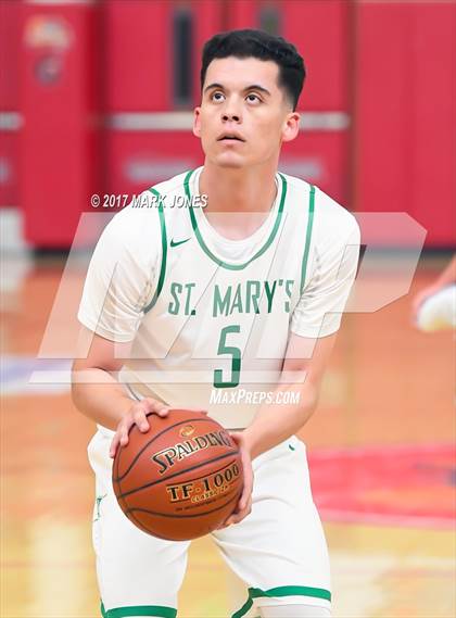 Thumbnail 1 in Rolling Hills Prep vs. St. Mary's (Hoophall West) photogallery.