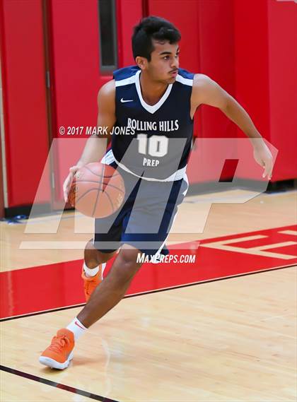 Thumbnail 2 in Rolling Hills Prep vs. St. Mary's (Hoophall West) photogallery.