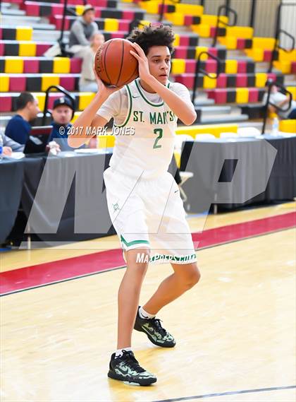 Thumbnail 2 in Rolling Hills Prep vs. St. Mary's (Hoophall West) photogallery.
