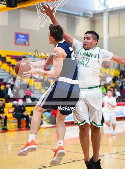 Thumbnail 2 in Rolling Hills Prep vs. St. Mary's (Hoophall West) photogallery.