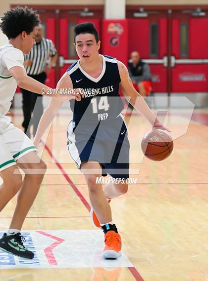 Thumbnail 2 in Rolling Hills Prep vs. St. Mary's (Hoophall West) photogallery.