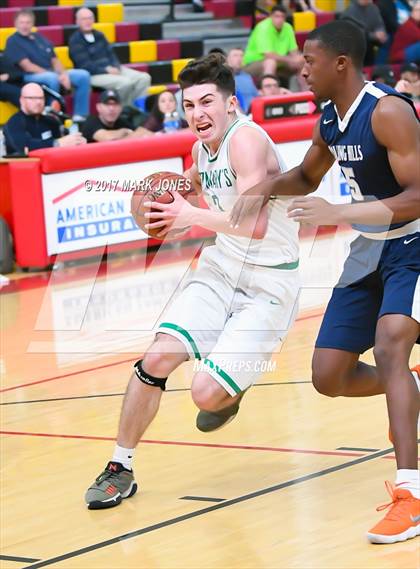 Thumbnail 1 in Rolling Hills Prep vs. St. Mary's (Hoophall West) photogallery.