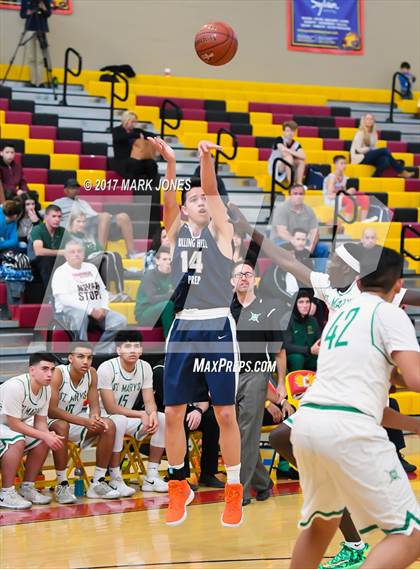 Thumbnail 1 in Rolling Hills Prep vs. St. Mary's (Hoophall West) photogallery.