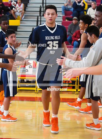 Thumbnail 3 in Rolling Hills Prep vs. St. Mary's (Hoophall West) photogallery.