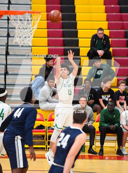 Thumbnail 3 in Rolling Hills Prep vs. St. Mary's (Hoophall West) photogallery.