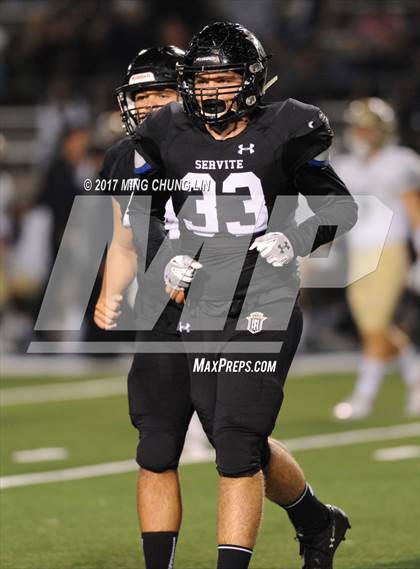 Thumbnail 2 in Servite vs. St. John Bosco photogallery.