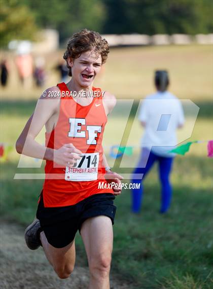 Thumbnail 1 in UIL 2A Boys Cross Country District 23 Meet photogallery.