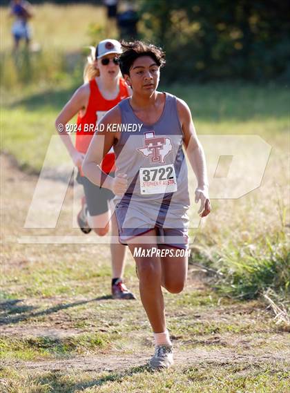 Thumbnail 1 in UIL 2A Boys Cross Country District 23 Meet photogallery.