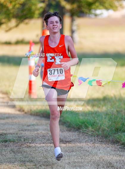 Thumbnail 1 in UIL 2A Boys Cross Country District 23 Meet photogallery.