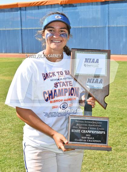 Thumbnail 2 in Bishop Gorman vs Silverado (NIAA 4A State Final) photogallery.