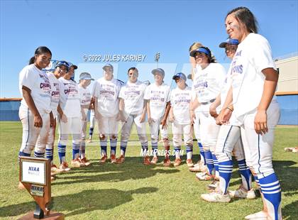 Thumbnail 2 in Bishop Gorman vs Silverado (NIAA 4A State Final) photogallery.
