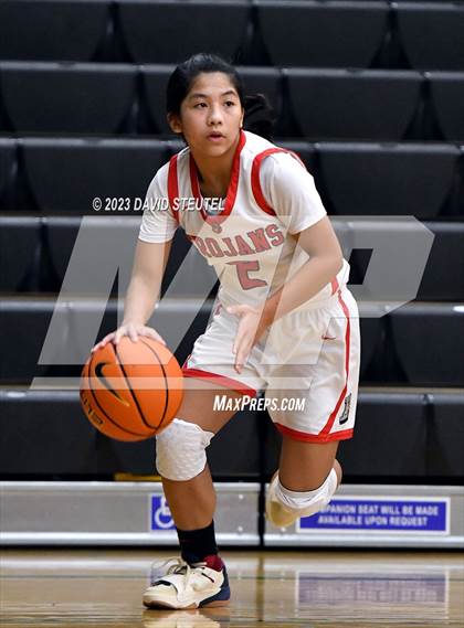 Thumbnail 1 in Wilsonville vs. Lincoln (St. Mary's Stockton MLK Showcase) photogallery.