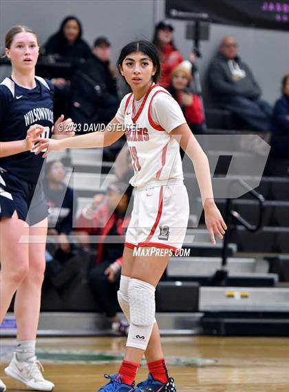 Thumbnail 1 in Wilsonville vs. Lincoln (St. Mary's Stockton MLK Showcase) photogallery.