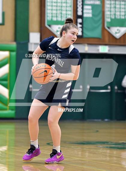 Thumbnail 1 in Wilsonville vs. Lincoln (St. Mary's Stockton MLK Showcase) photogallery.
