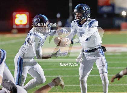 Thumbnail 2 in Hebron Christian vs. Lovett (GHSA Private Round 2) photogallery.