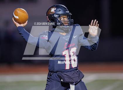 Thumbnail 3 in Hebron Christian vs. Lovett (GHSA Private Round 2) photogallery.