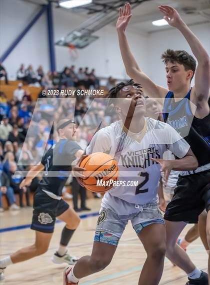 Thumbnail 3 in Victory Christian Academy vs. Ramona ( CIF SDS D3 Championship) photogallery.