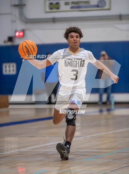 Thumbnail 2 in Victory Christian Academy vs. Ramona ( CIF SDS D3 Championship) photogallery.