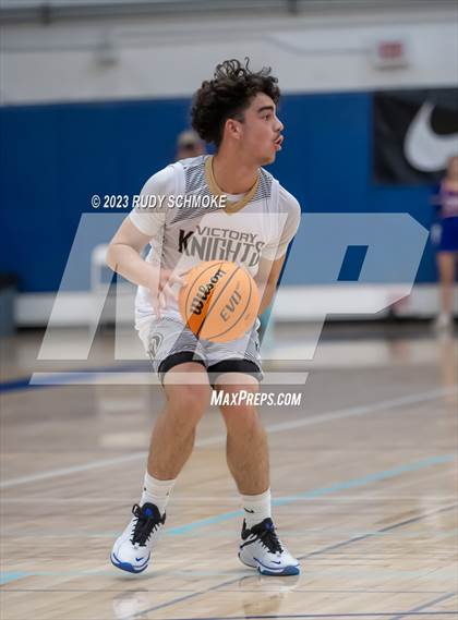 Thumbnail 3 in Victory Christian Academy vs. Ramona ( CIF SDS D3 Championship) photogallery.