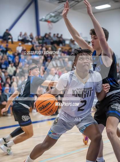 Thumbnail 2 in Victory Christian Academy vs. Ramona ( CIF SDS D3 Championship) photogallery.
