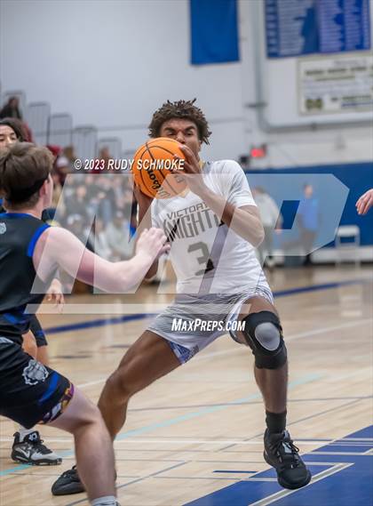 Thumbnail 3 in Victory Christian Academy vs. Ramona ( CIF SDS D3 Championship) photogallery.
